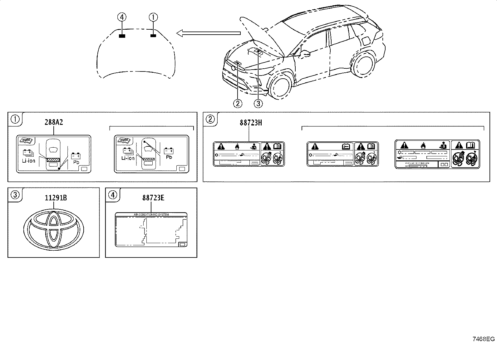 42661-16A10 LABEL, TIRE PRESSURE INFORMATION product image