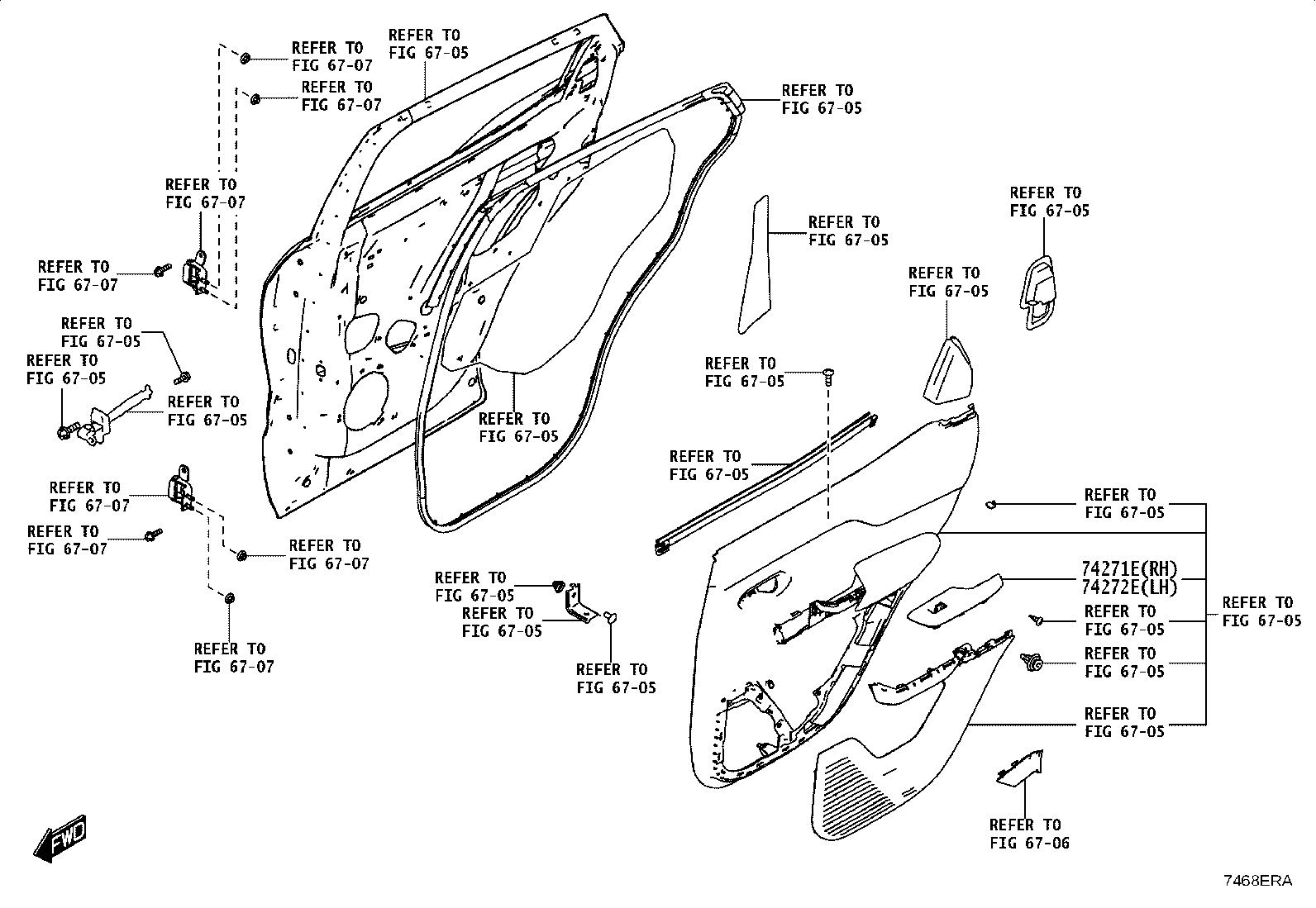 74232-WC011 PANEL, FRONT ARMREST BASE, UPPER LH product image
