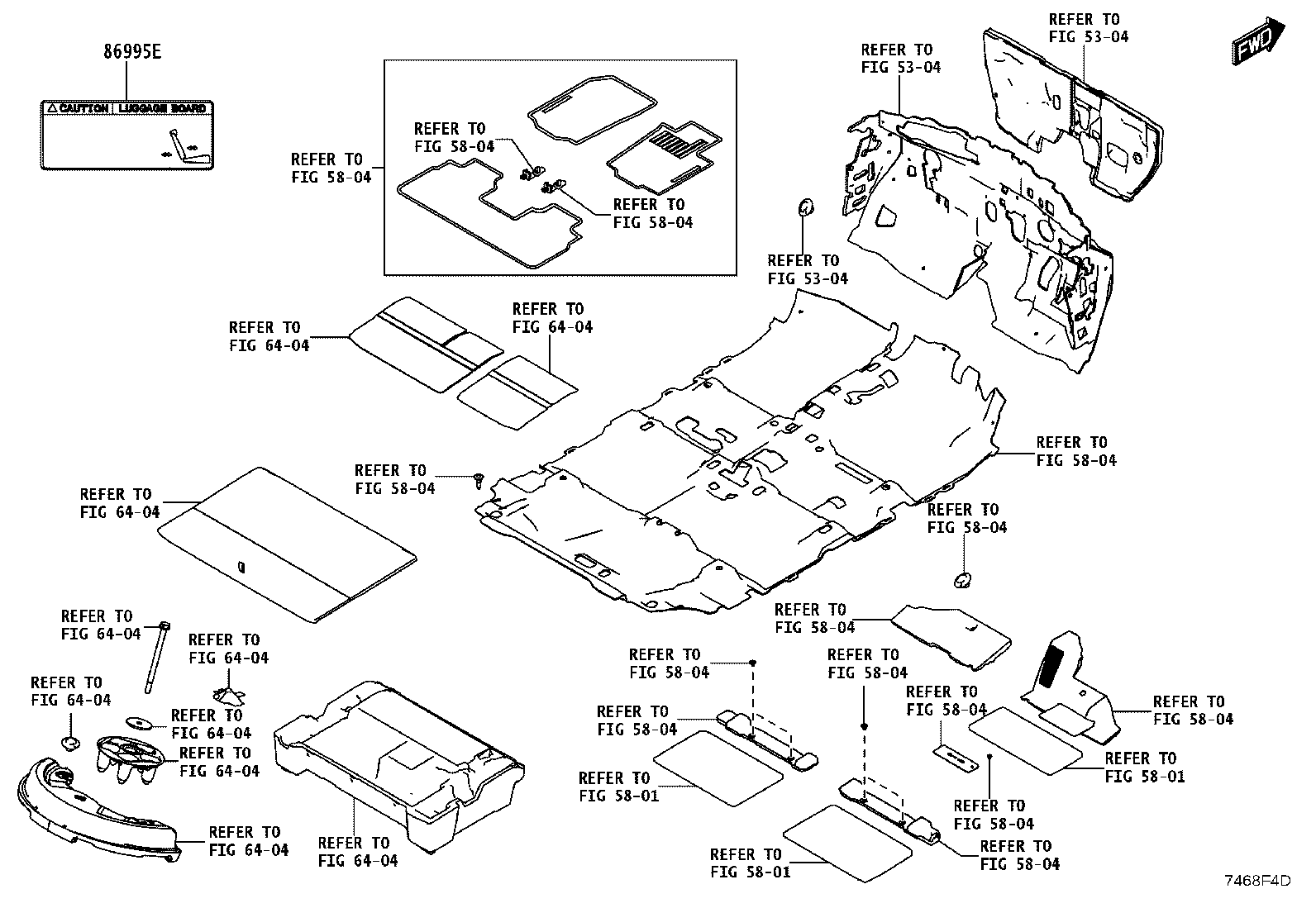 42661-WC021 LABEL, TIRE PRESSURE INFORMATION product image