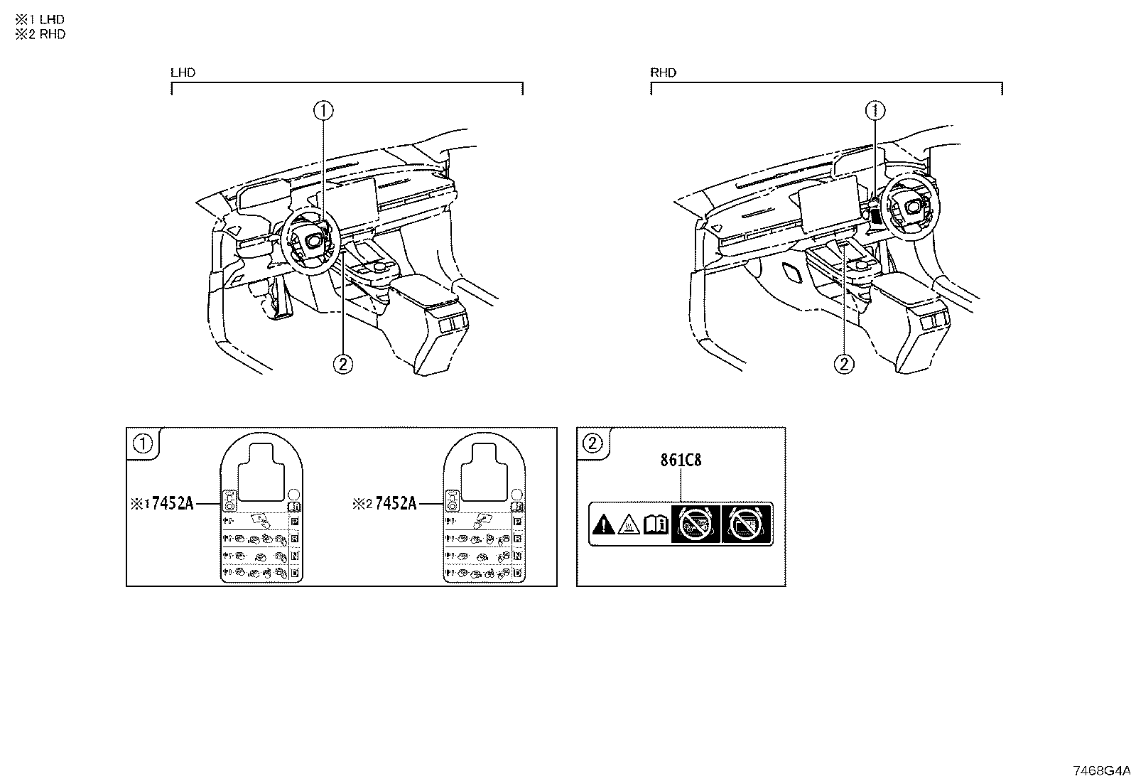 42668-42100 PLATE, COMPACT SPARE TIRE CAUTION product image