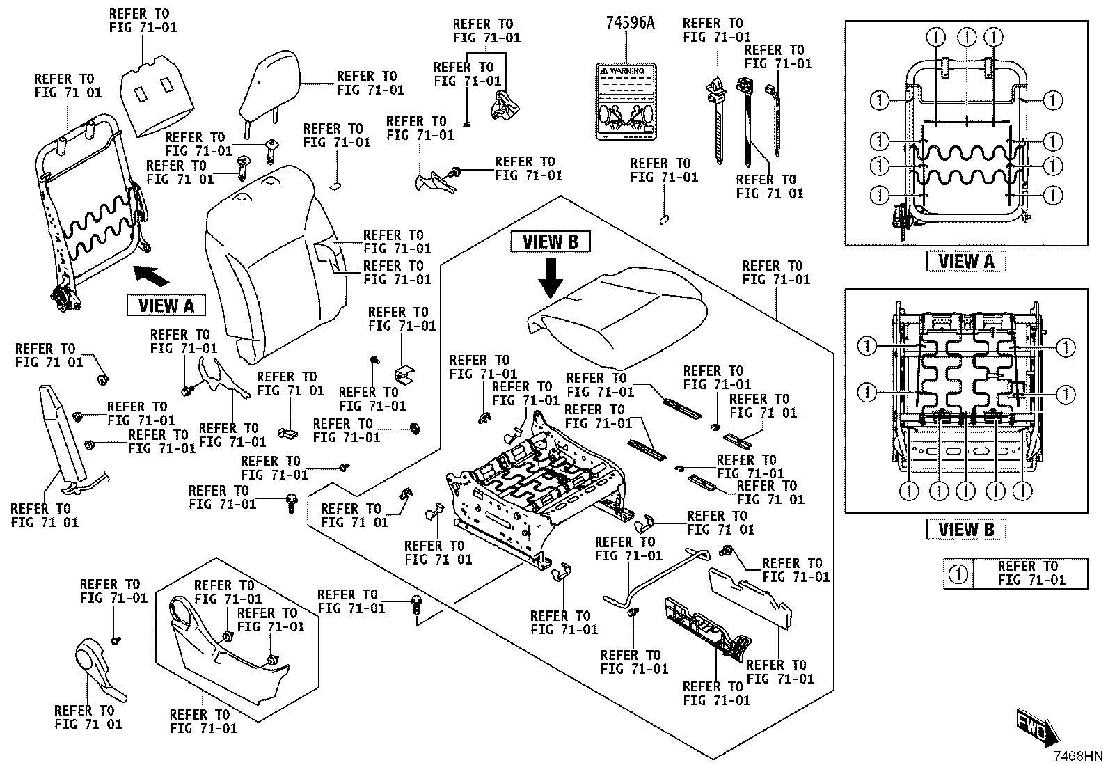 42661-WC006 LABEL, TIRE PRESSURE INFORMATION product image