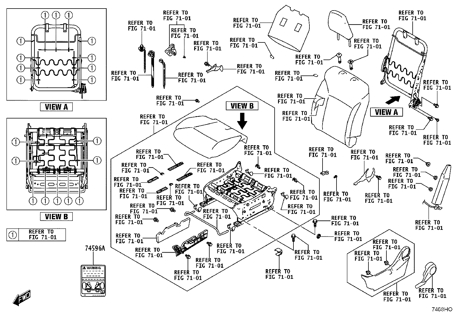 42661-WC006 LABEL, TIRE PRESSURE INFORMATION product image