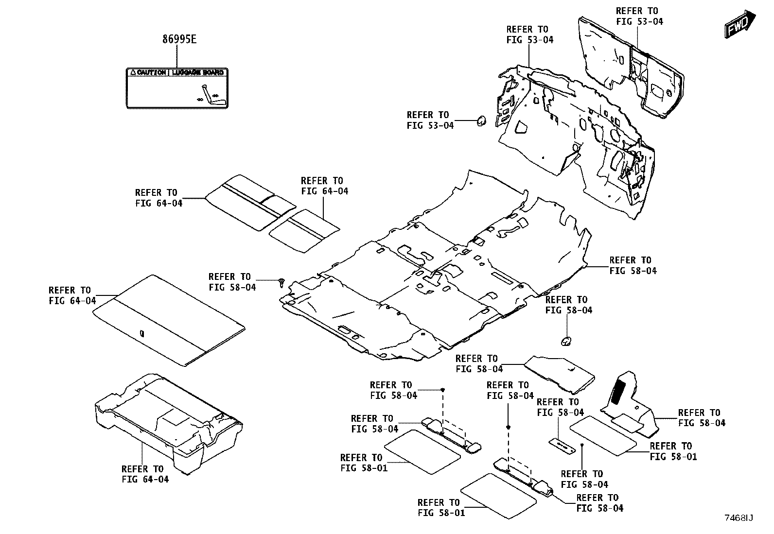 42661-WC019 LABEL, TIRE PRESSURE INFORMATION product image