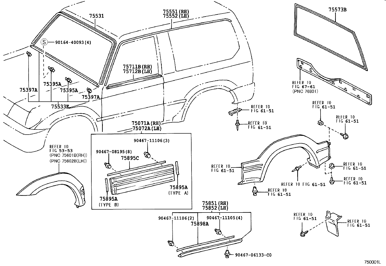 75897-60010 TAPE, MOULDING, NO.3 product image