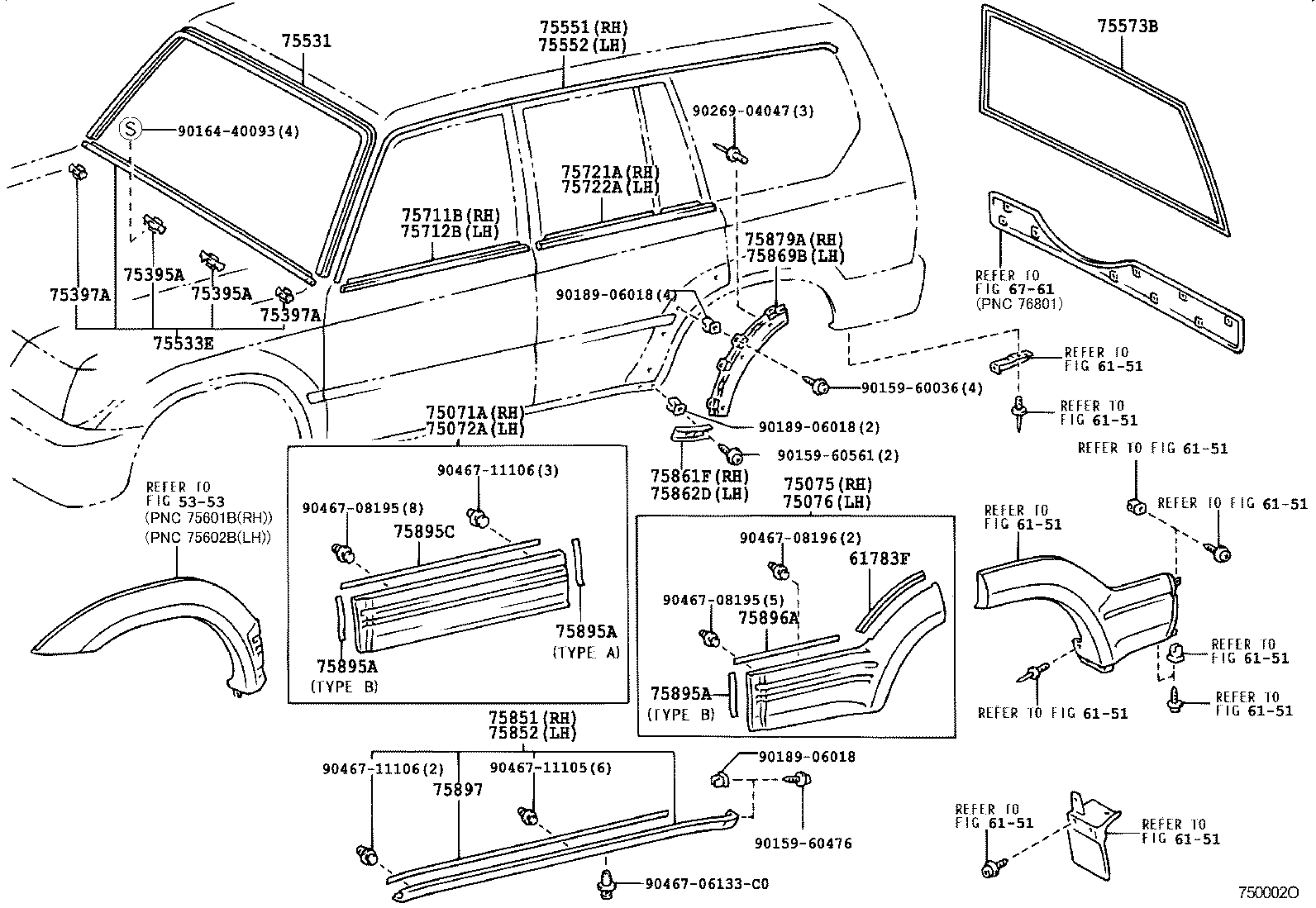 75897-60010 TAPE, MOULDING, NO.3 product image