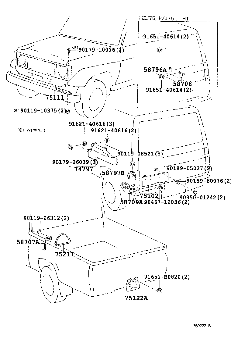 75111-60100 BRACKET, FRONT LICENSE PLATE product image