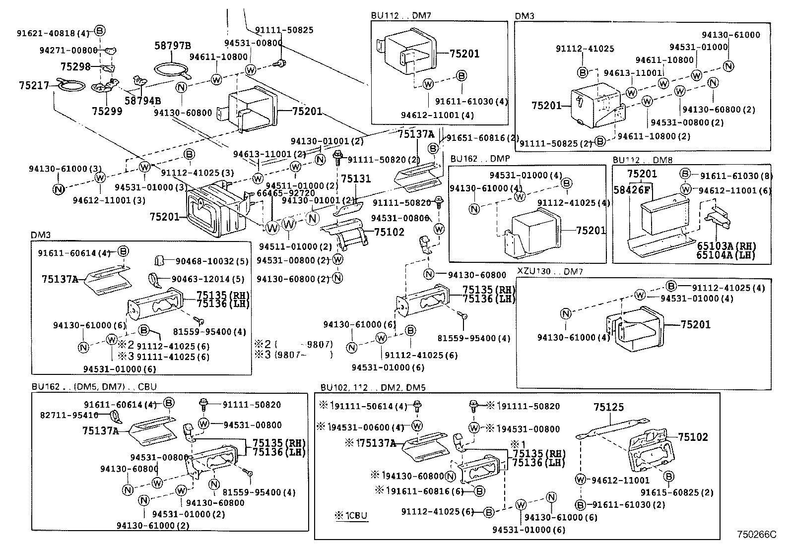 66493-37040 STAY SUB-ASSY, LICENSE PLATE BRACKET product image