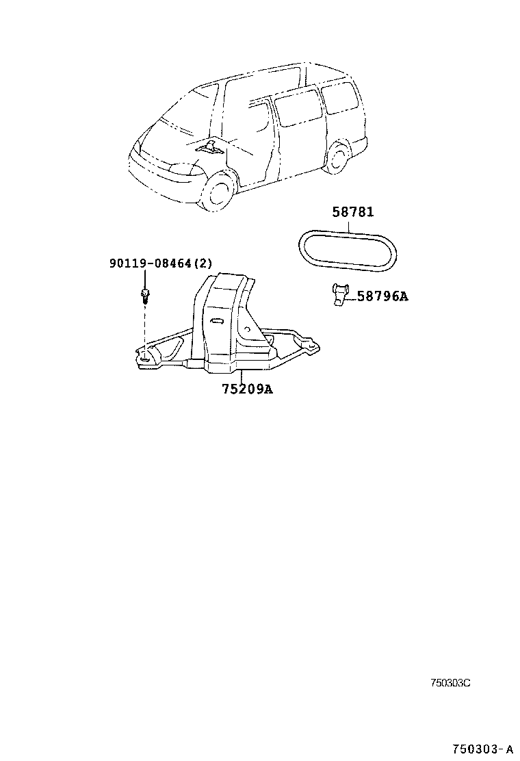 75209-26020 BASE SUB ASSY, JACK HOLDER product image