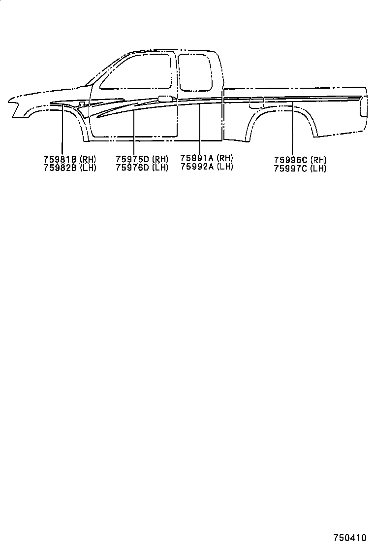 75473-35160 PLATE, BODY SIDE NAME product image