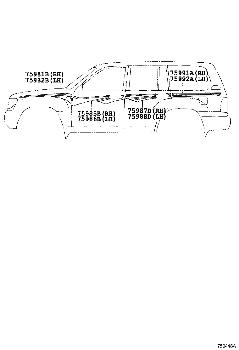 75981-60870 STRIPE, FENDER, RH product image