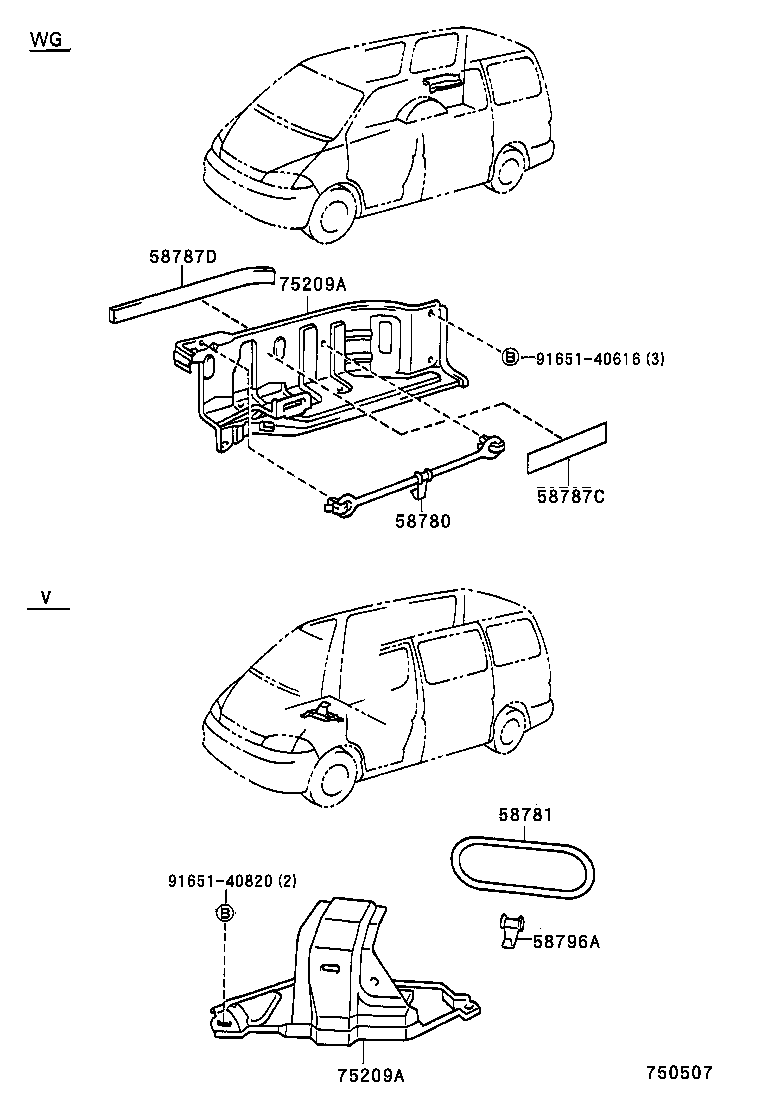 75209-26030 BASE SUB ASSY, JACK HOLDER product image