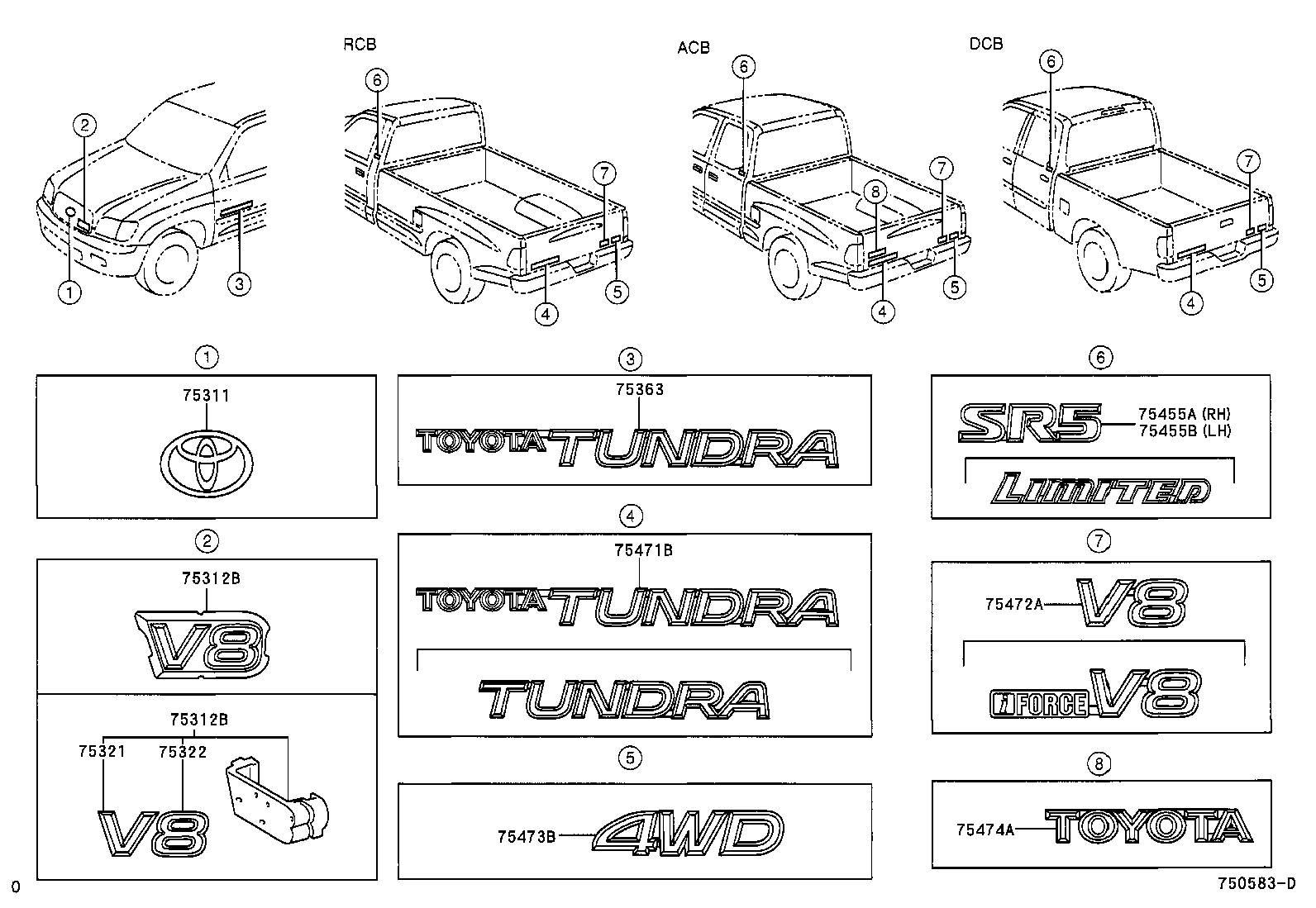 Toyota 75321-0C010 PLATE, RADIATOR GRILLE OR FRONT PANEL NAME