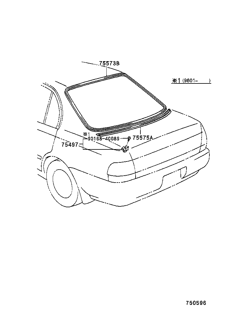 75813-20410-G0 MOULDING, BACK DOOR product image