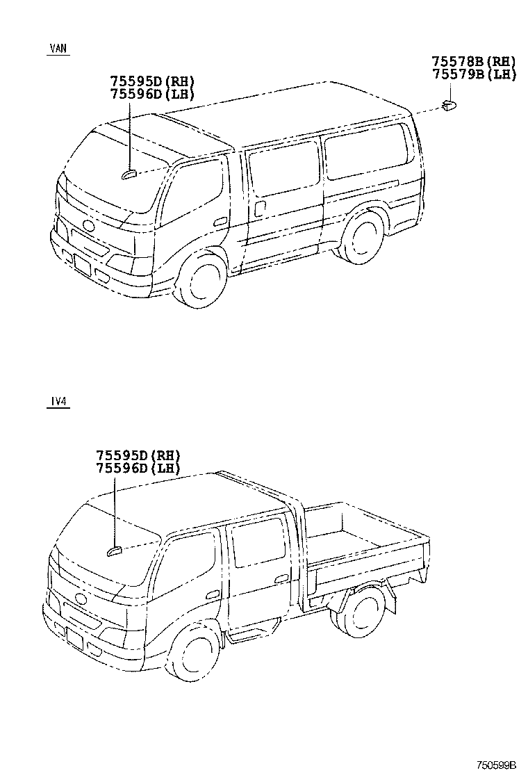 75531-89112 MOULDING, WINDSHIELD, OUTER UPPER product image