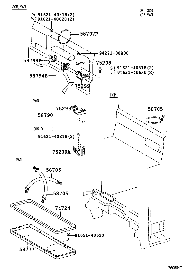 75209-37030 BASE SUB ASSY, JACK HOLDER product image