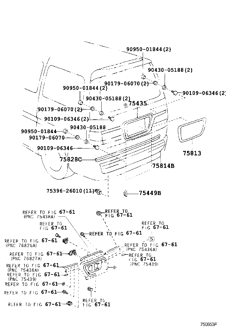 75813-26020-A0 MOULDING, BACK DOOR product image