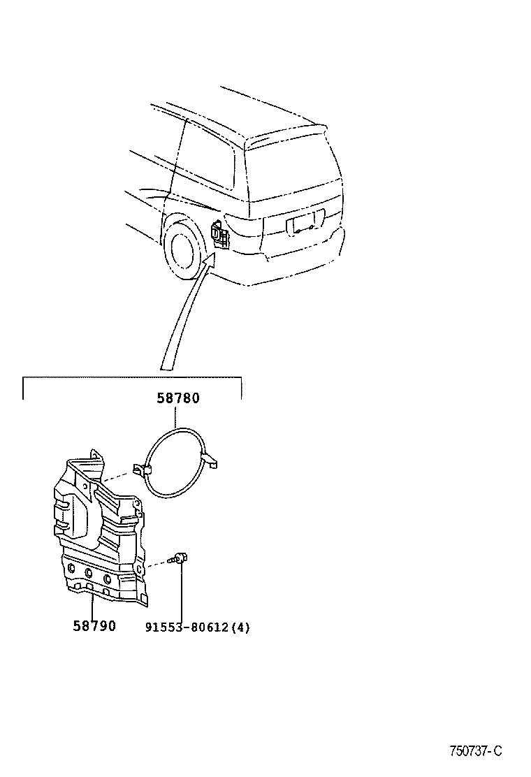 58790-28020 CARRIER ASSY, JACK product image
