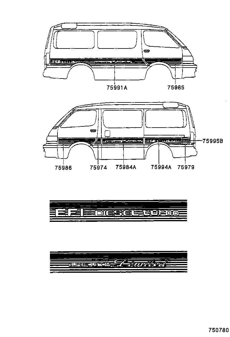 75984-26010 STRIPE, SLIDE DOOR product image