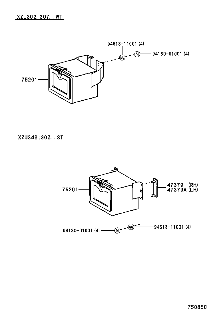 75299-37040 BASE, JACK HOLDER product image
