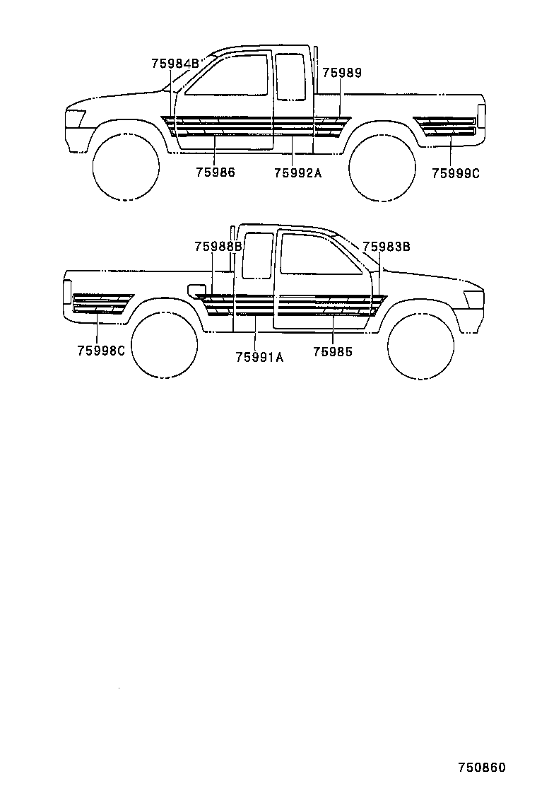 75473-35120 PLATE, BODY SIDE NAME product image