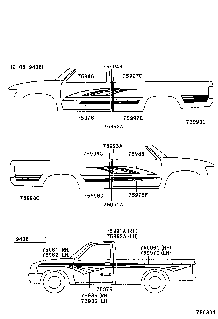 75473-35120 PLATE, BODY SIDE NAME product image