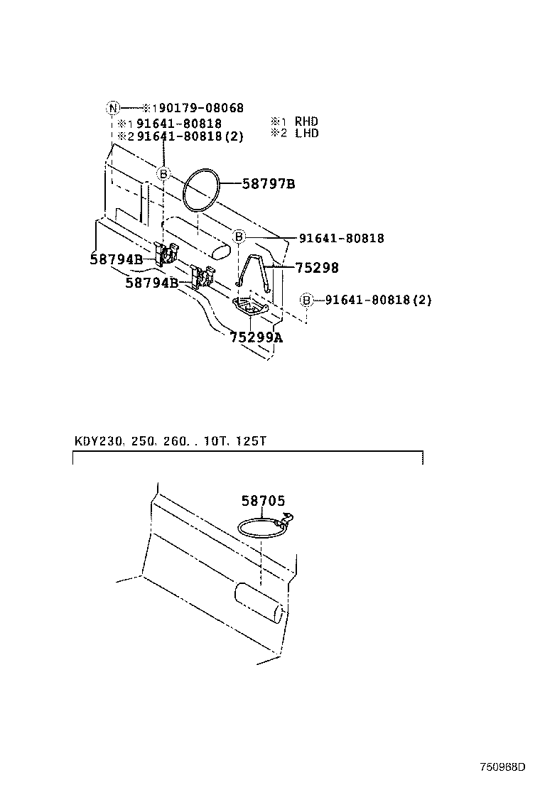 58794-37010 SUPPORT, JACK HANDLE product image