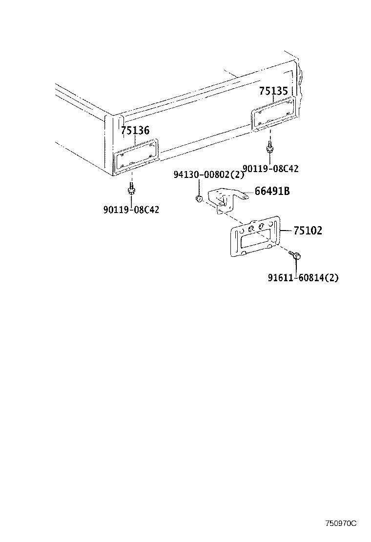 58794-37010 SUPPORT, JACK HANDLE product image