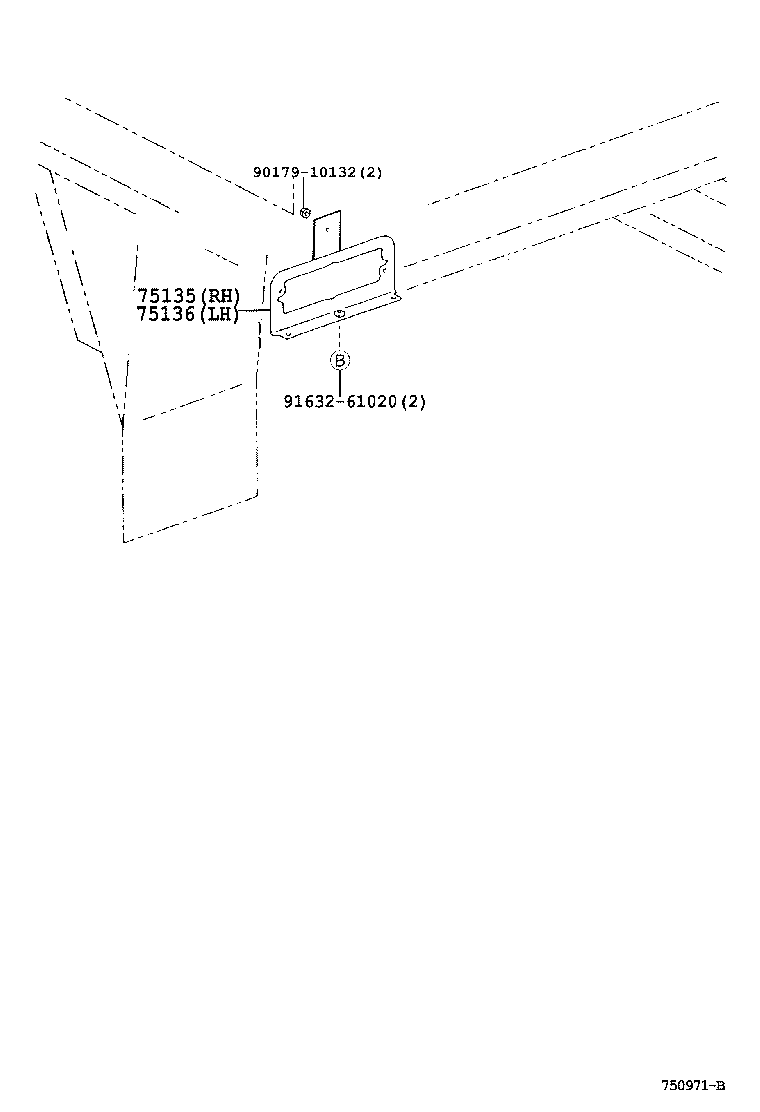 58794-37010 SUPPORT, JACK HANDLE product image