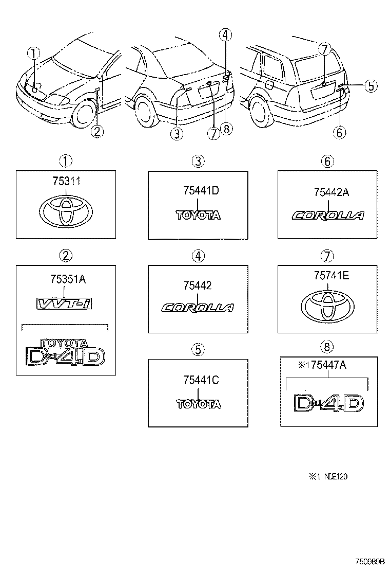 90975-02011 EMBLEM, SYMBOL product image