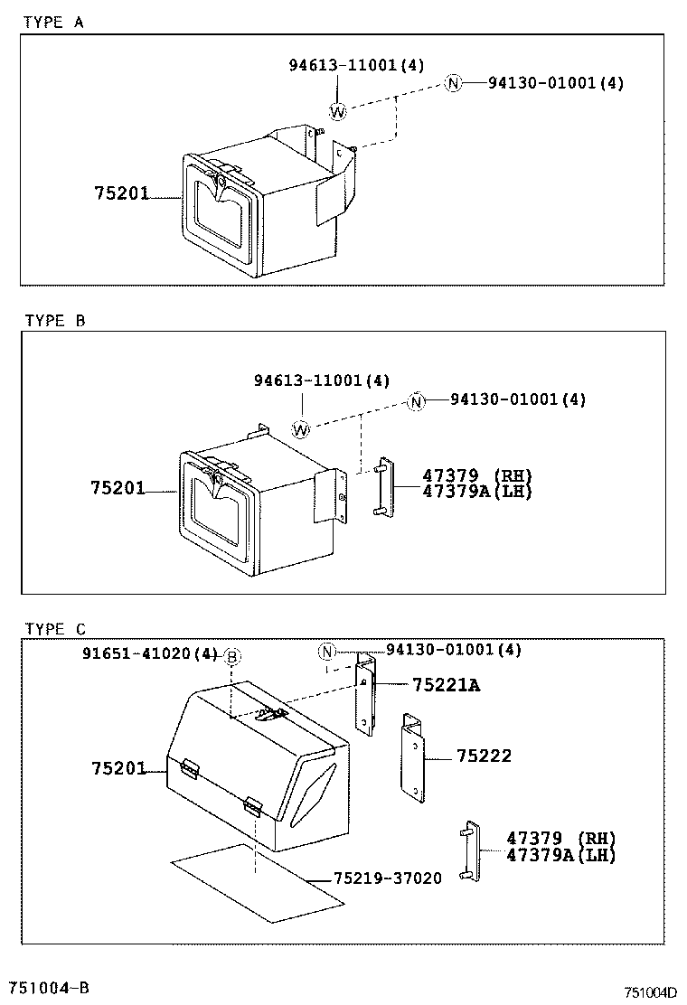 75209-37010 BASE, JACK HOLDER product image