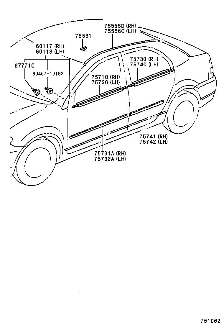60118-02040 COVER SUB-ASSY, FRONT PILLAR, UPR LH product image