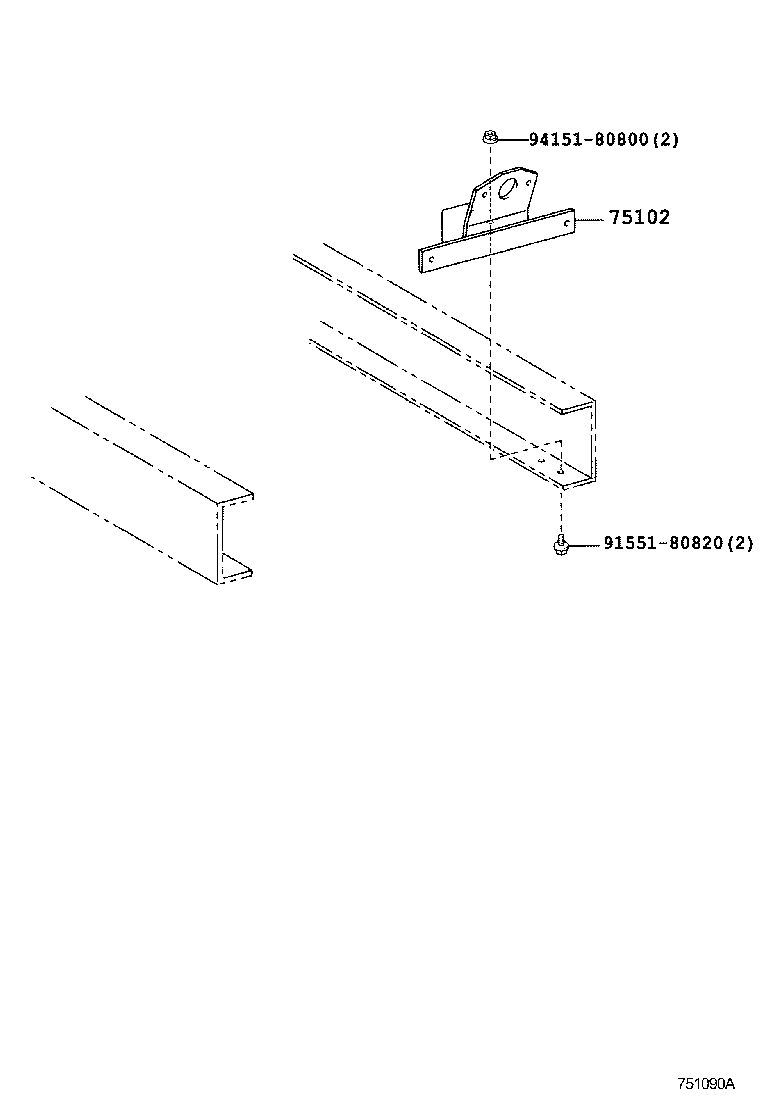 75299-0W010 BASE, JACK HOLDER product image