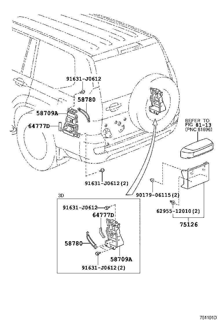 58709-60060 CARRIER SUB-ASSY, JACK product image