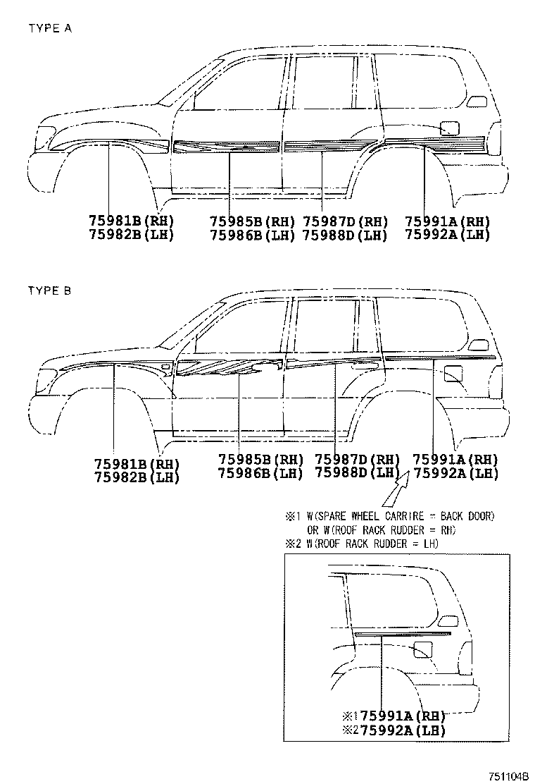 75981-60870 STRIPE, FENDER, RH product image