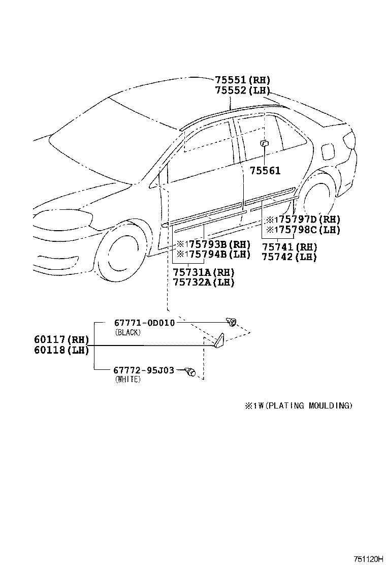 60118-0D030 COVER SUB-ASSY, FRONT PILLAR, UPR LH product image