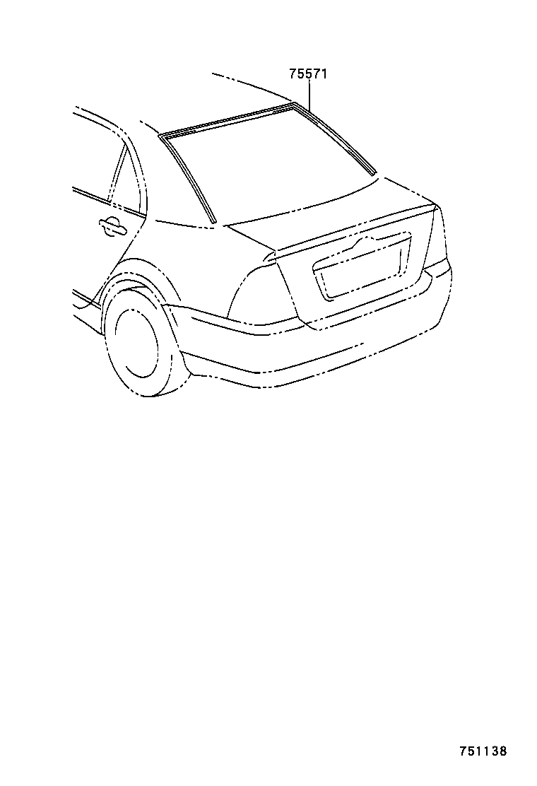 75010-48020 FRAME SUB-ASSY, REAR LICENSE PLATE product image