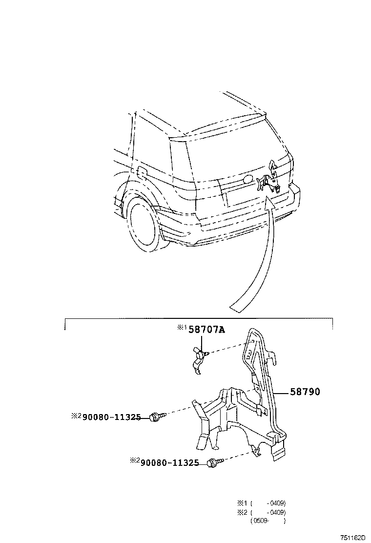 58790-08012 CARRIER ASSY, JACK product image