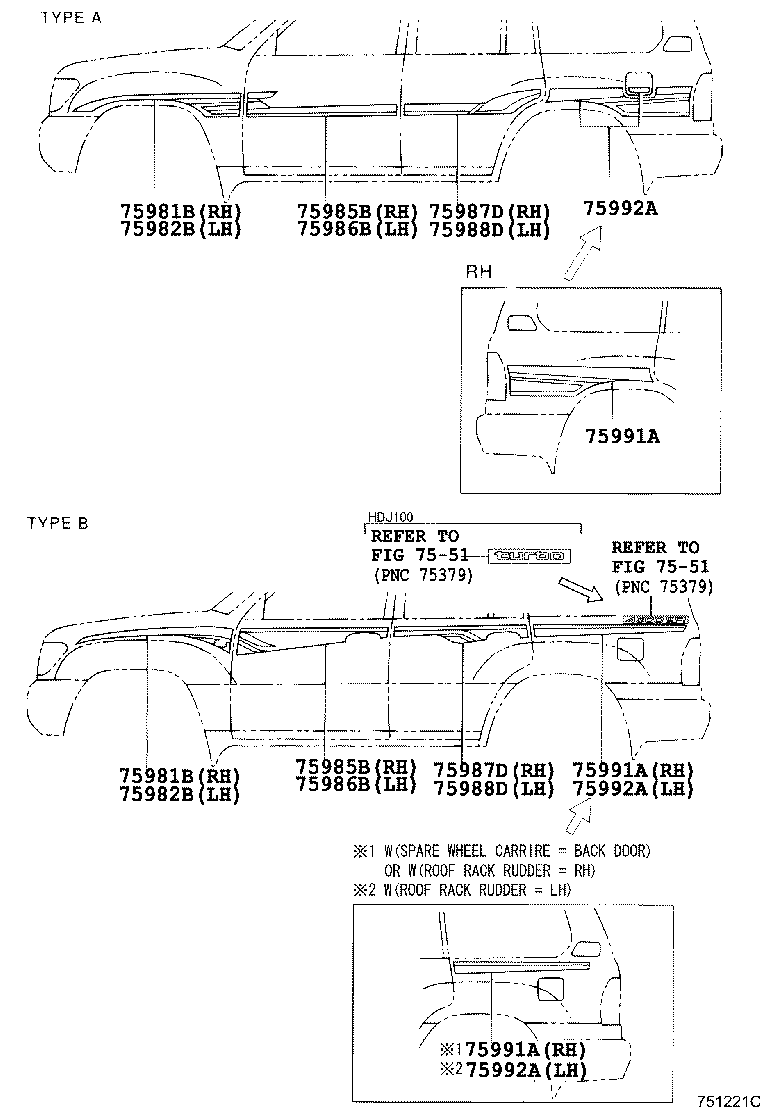75981-60870 STRIPE, FENDER, RH product image