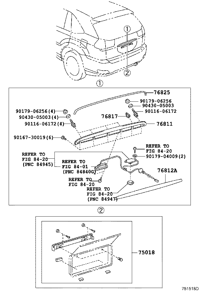 76811-48100-D2 GARNISH, BACK DOOR, OUTSIDE product image