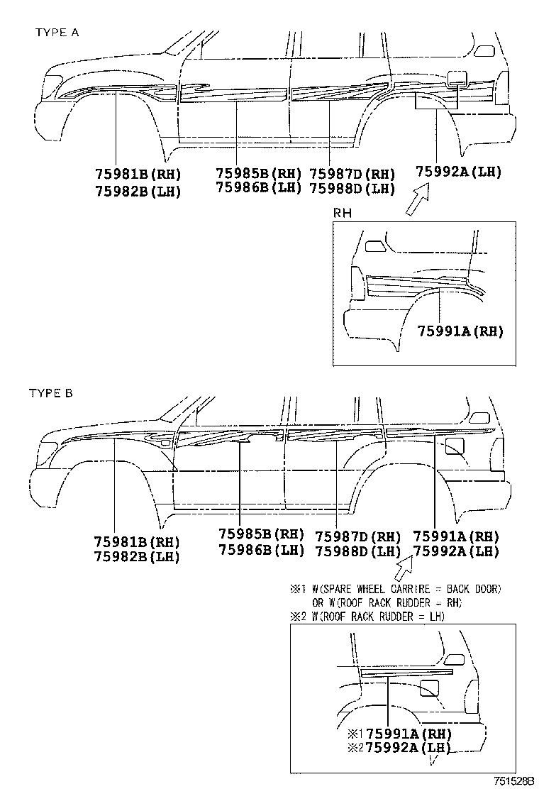 75981-60870 STRIPE, FENDER, RH product image