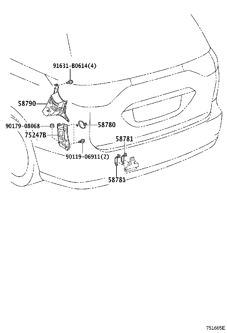 75247-28040 SUPPORT, TOOL BOX product image