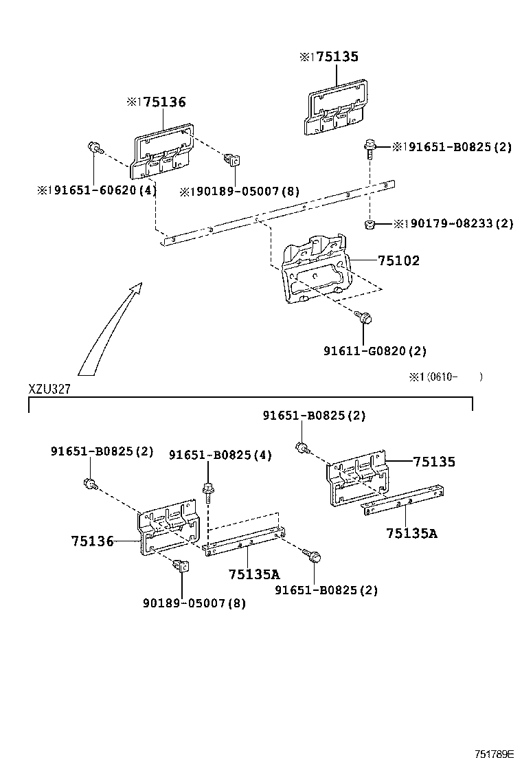 75299-0W010 BASE, JACK HOLDER product image
