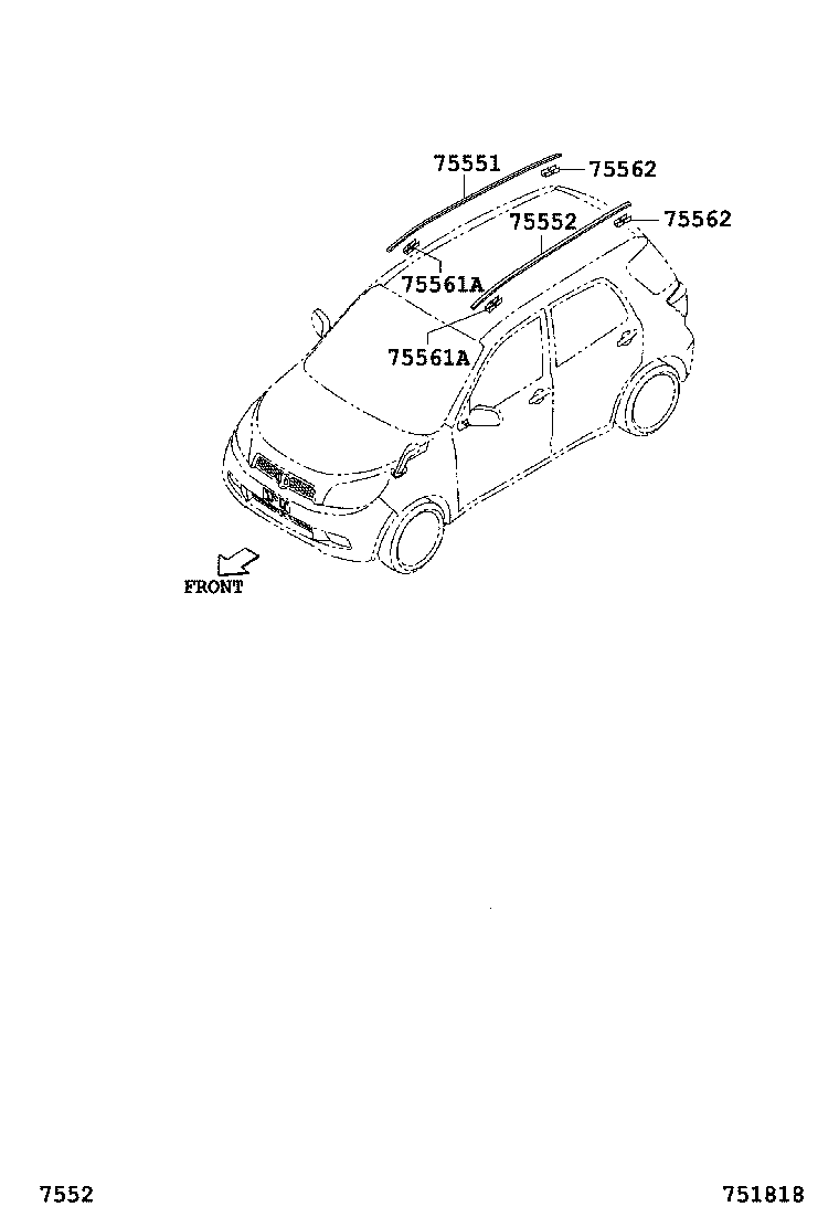 52113-BZ030 EXTENSION SUB-ASSY, FRONT BUMPER, LH product image