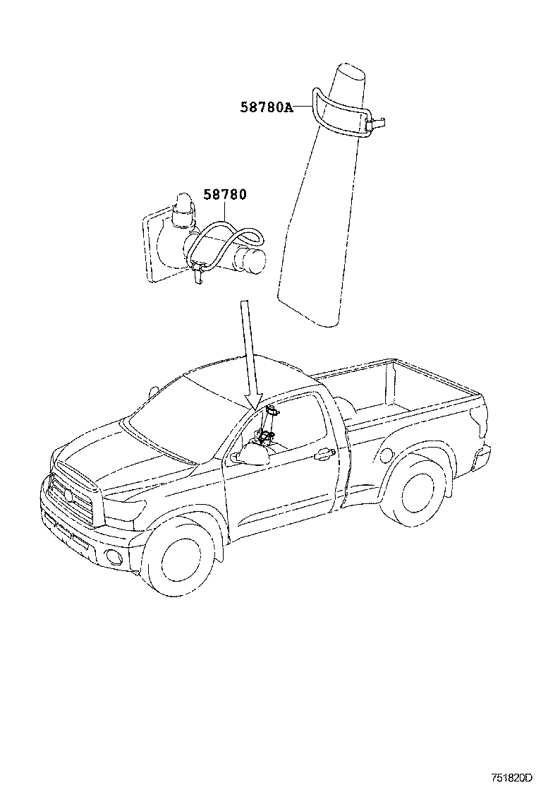 Toyota 58780-0C030 BAND ASSY, TOOL BOX