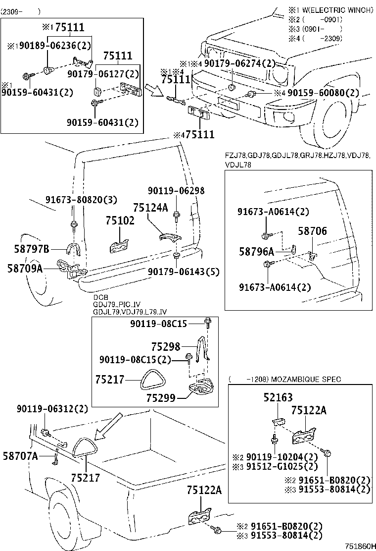 Toyota 75111-60270 BRACKET, FRONT LICENSE PLATE