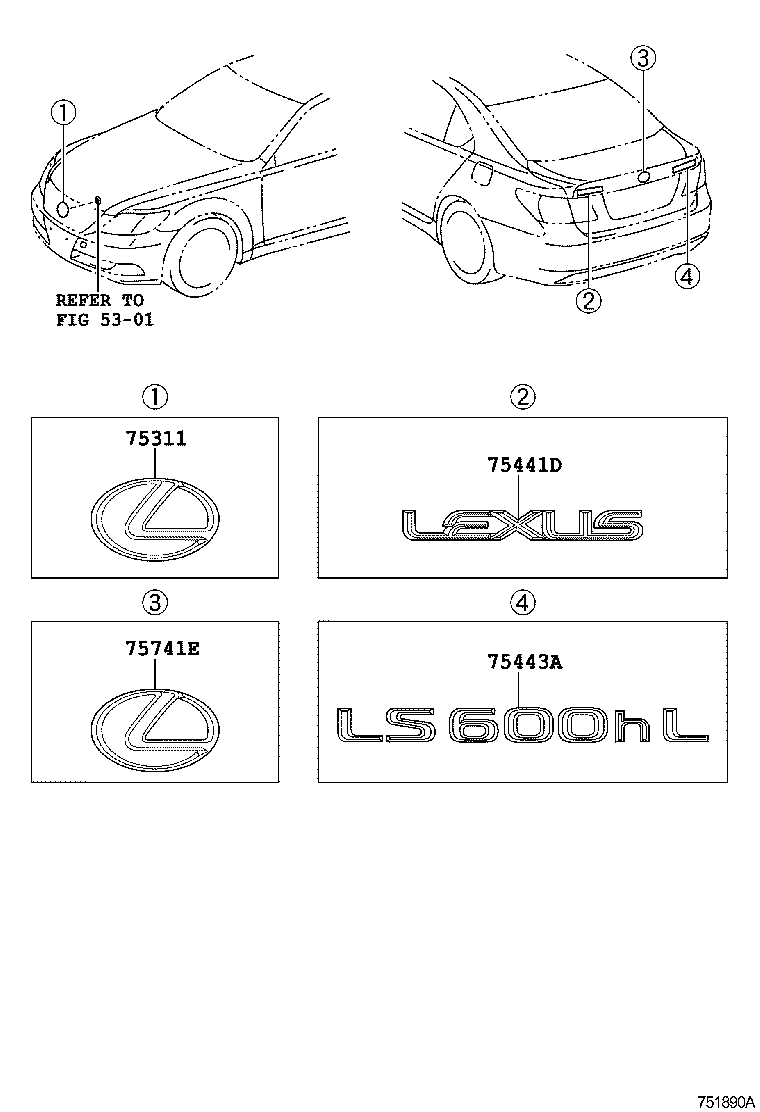 Toyota 75431-50060 EMBLEM, SYMBOL