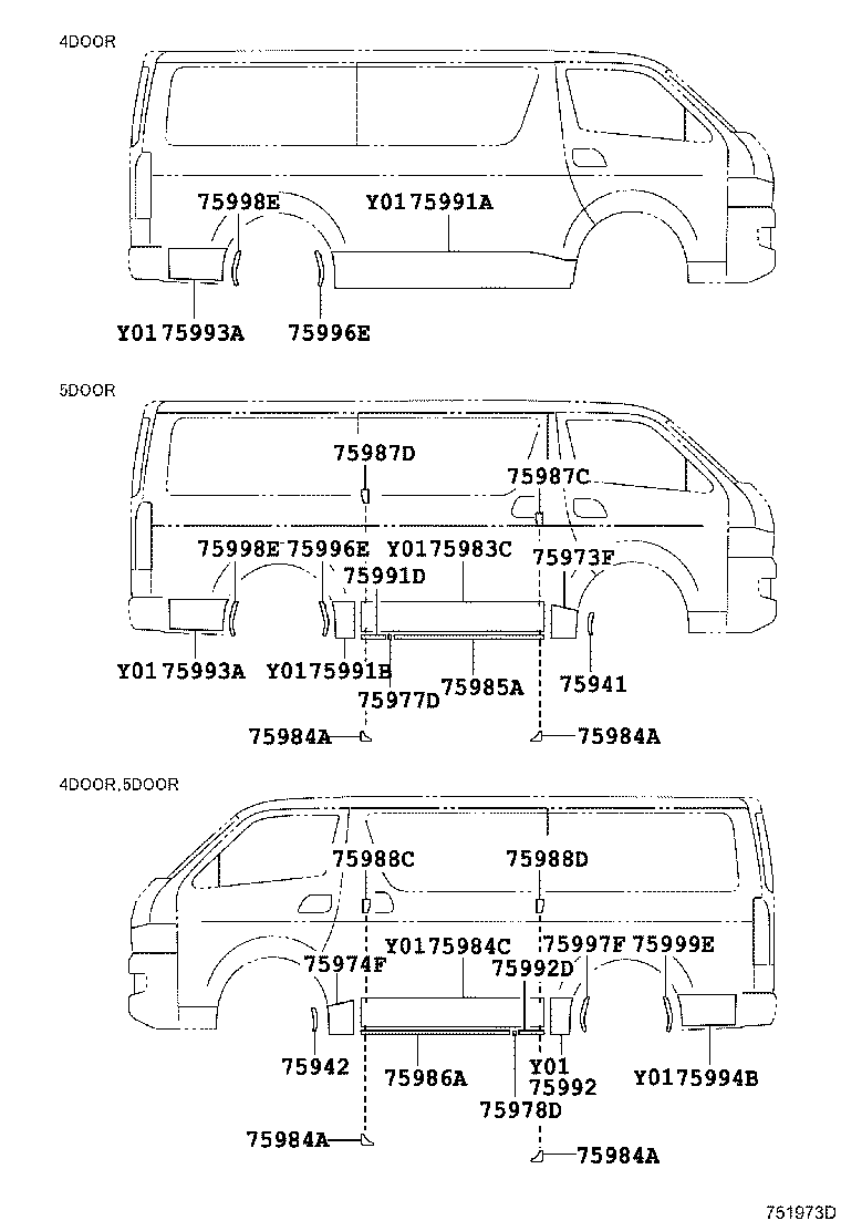 75986-26480 STRIPE, SIDE PANEL, LH product image