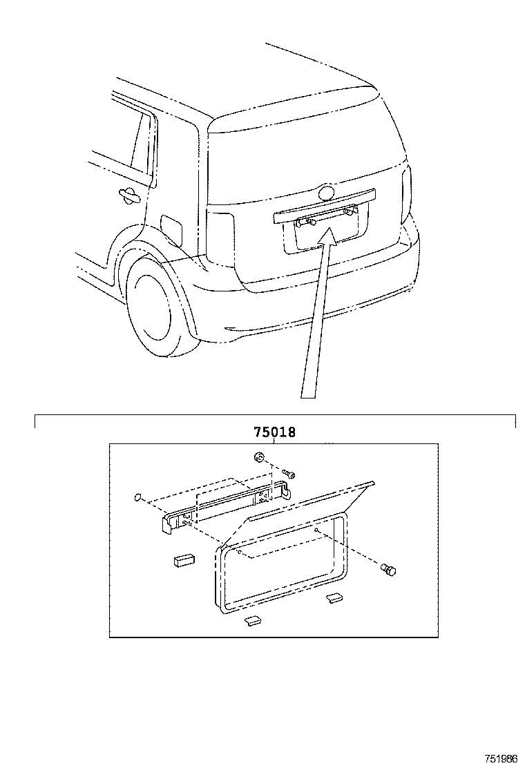 76822-12090 PROTECTOR, BACK DOOR GARNISH SIDE, LH product image