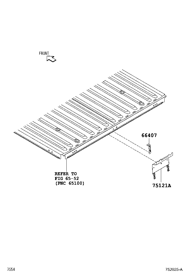 66493-BZ010 STAY SUB-ASSY, LICENSE PLATE BRACKET product image