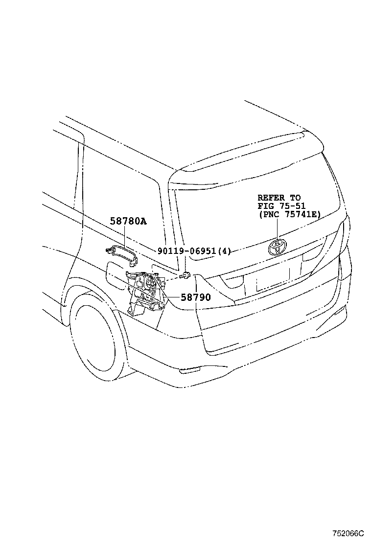 58780-58030 BAND ASSY, TOOL BOX product image